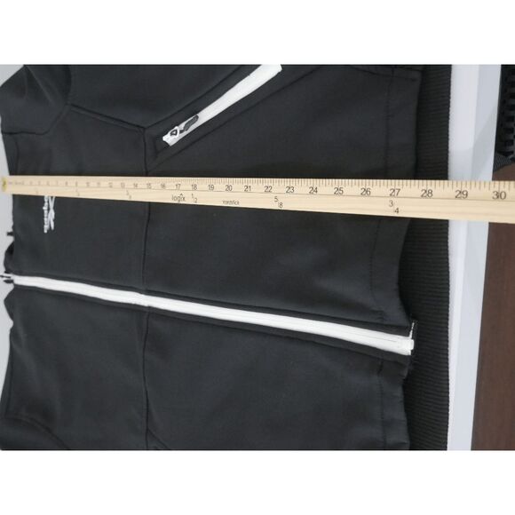 Reebok Men's Performance Full-Zip Hoodie Jacket  – Black/White L - Picture 5 of 7